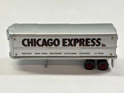 CMW Mini-Metals Semi Truck Box Delivery Trailer Chicago Express Inc. N-Scale - Image 1 of 4
