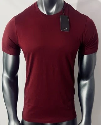 New Armani Exchange Men's Slim Fit  Crew Neck Plain Short Sleeve Shirt - Image 1 of 4