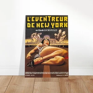 Póster de película de terror vintage - El Destripador de Nueva York película francesa arte retro - Imagen 1 de 9