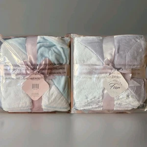 🔥Berkshire Blanket 50"x70" Luxe Northern Faux Fur Throw w/Gift Box Aqua or Grey - Picture 1 of 10