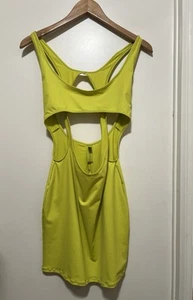 NWT SKIMS Signature Swim Cut Out Tank Dress | Citrus Sz Medium - Picture 1 of 8