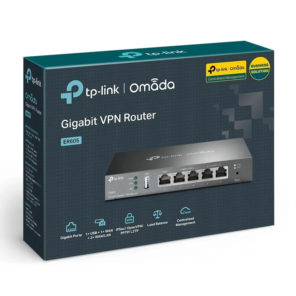 TP-Link ER605 - Omada Gigabit VPN Router - Image 1 of 1