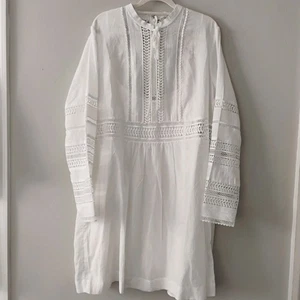 Banana Republic Diora Mini Dres Size XL White Embrodery Cotton NEW $190 - Picture 1 of 18