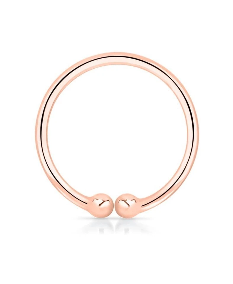 925 Пробы поддельная перегородка кликер вешалка зажим на нос кольцо обруч 22G - Изображение 1 из 1