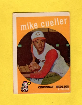 1959 Topps Mike Cuellar ROOKIE #518 Cincinnati Reds VERY GOOD O/C FREE SHIPPING - Image 1 of 2