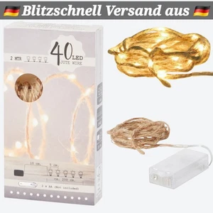 Cadena de luces LED 2M batería decoración de Navidad interior y exterior iluminación de fiesta - Imagen 1 de 5