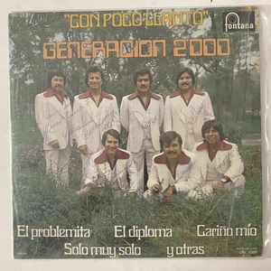 GENERACION 2000 - CON POCO LLANTO - 1978 MEXICAN LP AUTOGRAPHED, GRUPERO - Picture 1 of 6