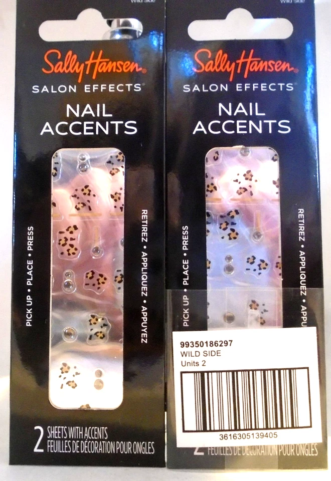 Adesivos para unhas Sally Hansen Salon Effects 103 Wild Sid Cut 4 folhas no total - Imagem 1 de 1