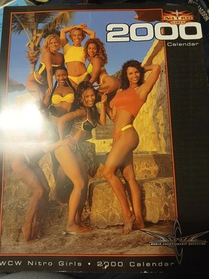 Calendario de lucha libre Wcw Nitro Girls 2000 Wwf Foto 1 de 4
