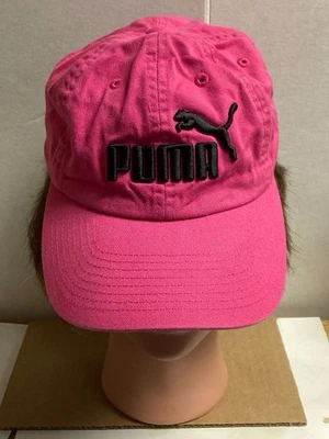 Puma Logo Hat Cap Strap Back Pink Golf Golfer Lightweight Womens Ladies - Image 1 of 3