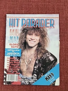 HIT PARADER Aug 1987 Bon Jovi METALLICA vs MEGADETH DOKKEN IRON MAIDEN TESLA - Picture 1 of 7