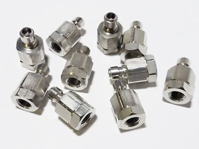 10 Snap-Tite Stainless Steel SVEAN4-4F Hose Quick Coupler 1/4" NPT Female x 1/4" - Image 1 of 4