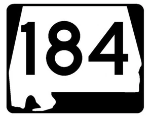 Alabama State Route 184 Sticker R4583 Highway Sign Road Sign Decal - Picture 1 of 1