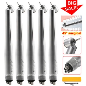1-5X Dental 45 Degree 45° Surgical High Speed Handpiece Push 4 Hole Fit NSK wca4 - Picture 1 of 65