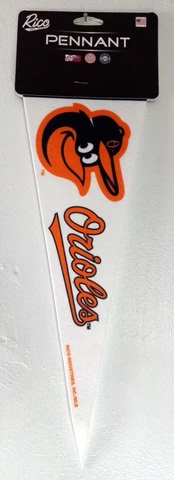 Baltimore Orioles MLB Baseball Team White Small Decorative Pennant Flag Cover