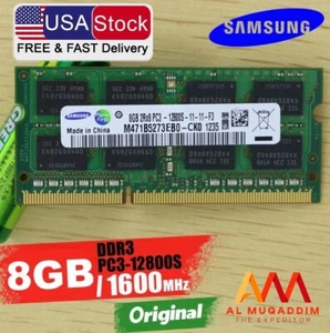 Brand New Samsung 8GB DDR3 1600MHZ (PC3-12800) Laptop/Notebook RAM - Picture 1 of 5