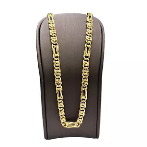 18ct 18K Yellow Gold Italian (3x1) Birdseye Chain Necklace 17.61 Grams 52cm. New - Picture 1 of 8
