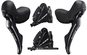 Shimano 105 Sti ST-R7120 BR-R7170 Disc Brake 2x12-fach Front Wheel + Back Wheel - Picture 1 of 1