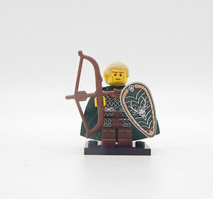 Lego Serie 3 - Elf / Elfenkrieger mit Bogen und Schild - Minifigur
