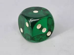 DDR XL Würfel Grün Catalin Bakelit Kunstharz 2,8 cm 30,7 Gramm - Bild 1 von 4