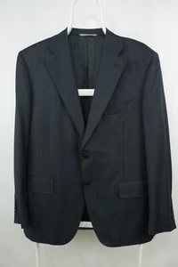 Canali Travel Water Resistant Micro Herringbone Wool Blazer Jacket Men's 50/40R - Picture 1 of 11