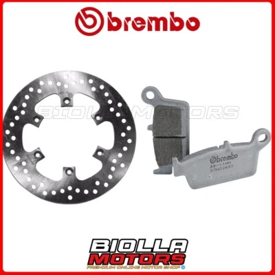 KIT PASTIGLIE + DISCO BREMBO KAWASAKI KX 125 1997 POSTERIORE [SX - Fisso] 68B407 - Изображение 1 из 4