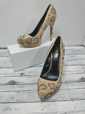 Tacones de aguja Report Signature para mujer talla 6,5 Parker dorado negro estrás leopardo  Foto 1 de 4