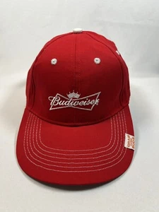 K Products Budweiser Rot Weiß Mesh Hut Baseballmütze Verstellbare Snapback OSFA - Bild 1 von 7