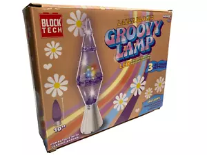 BLOCK TECH Groovy Lamp with LED Light Brick Building Block Set 70 Pieces Purple - Picture 1 of 3