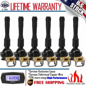 6 Pack Ignition Coil for BMW 323i 325i 328i 330i 525i 528i 530i M3 M5 E46 E39 X5 - Picture 1 of 9