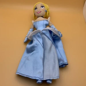 Disney Store Original Authentic Cinderella 12” plush Blue Dress Clean No Stains - Picture 1 of 4