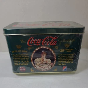 Coca Cola Metal Art Collectors Cards Set of 20 Coca Cola Girl Advertising 1994 - Picture 1 of 6