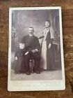 Vintage Cabinet Card. Couple With Child W.H. Maples In Newburgh, New York