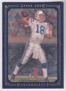 2008 Upper Deck Masterpieces Peyton Manning Blue Frame 071/150 Colts - Picture 1 of 2