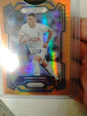 2023-24 Panini Prizm Orange Hyper Prizm-Pedro Porro - Image 1 of 4