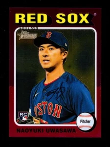 2024 Topps Heritage cromo #651 Naoyuki Uwasawa RC 400/699 Red Sox - Imagen 1 de 1