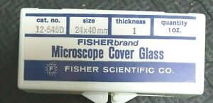 Fisherbrand 24 x 40 mm Microscope Slide Cover 12-545D
