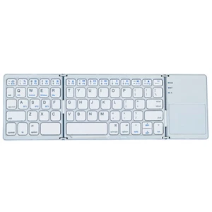 Mini Foldable Wireless Bluetooth Keyboard w/ Touchpad For PC Smartphone Table - Picture 1 of 10