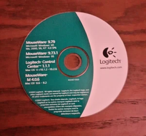 Vtg 2004 Logitech Control Center MouseWare Mouse Software Disc 9.79 Windows Mac - Picture 1 of 3