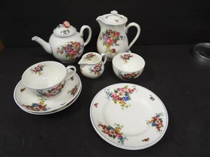RARO ROYAL WORCESTER ROSELAND TETERA CAFETERA CREMA AZÚCAR PLATOS TAZA JUEGO DE TÉ - Imagen 1 de 8