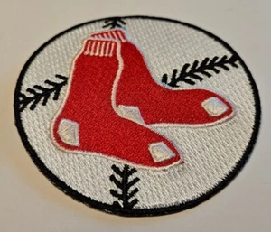 Boston Red Sox 3""x3"" bestickter Aufnäher zum Aufbügeln KOSTENLOSER Versand!! - Bild 1 von 1