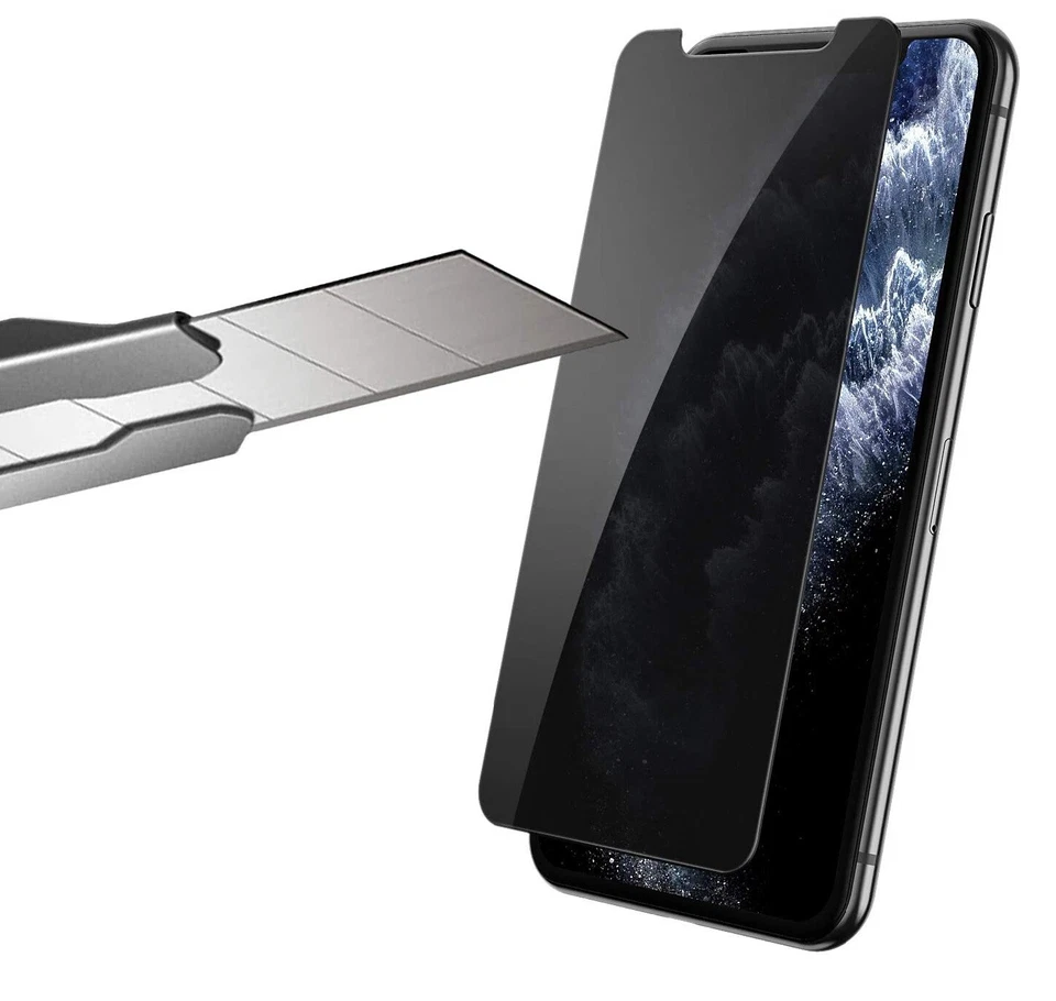 Privacy Screen Tempered Glass Anti-Spy for iPhone 11 Pro Max/Xs Max - Image 1 of 1