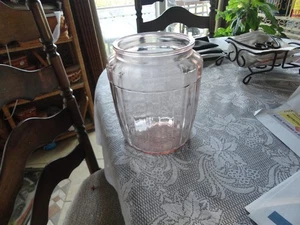 Anchor Hocking Pillar Optic Pink Brezel Glasboden - Bild 1 von 2