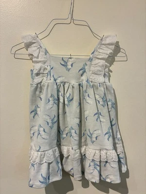 NWT Tommy Bahama Blue Floral Dress - 3T - Image 1 of 4