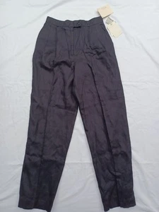 NWT J.H.S Studio Black 100% Linen Pants Women's US Size 10 - Made in USA - Picture 1 of 6