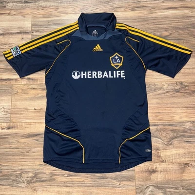 Camiseta Adidas LA Galaxy David Beckham TALLA MEDIANA Azul 2007 2008 MLS HERBALIFE Foto 1 de 4