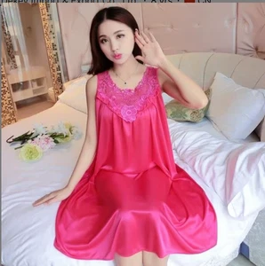 Women's Sexy Sleeveless Sleepwear Nightgowns Summer Nightdress (Pack OF 2) - Picture 1 of 14