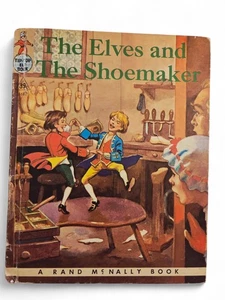 The Elves and the Shoemaker Rand McNally Tip-Top Elf Book 1959 Illustrated - Imagen 1 de 6