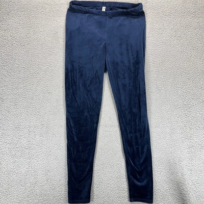 Felina Mujer Terciopelo Pull-On Leggings Pantalones Azul Marino Ropa de Salón Talla XL Foto 1 de 4