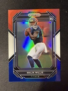 2022 Panini Prizm Malik Willis Red White Blue Prizm Rookie RC #303 Titans - Picture 1 of 2